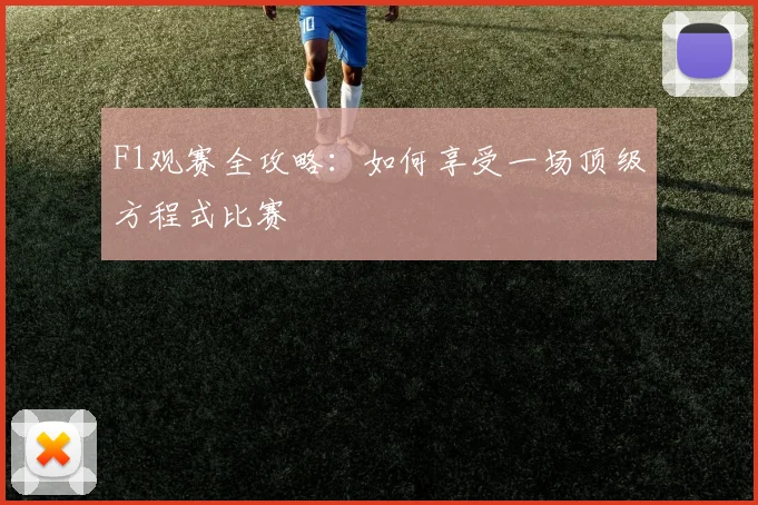 F1观赛全攻略:如何享受一场顶级方程式比赛